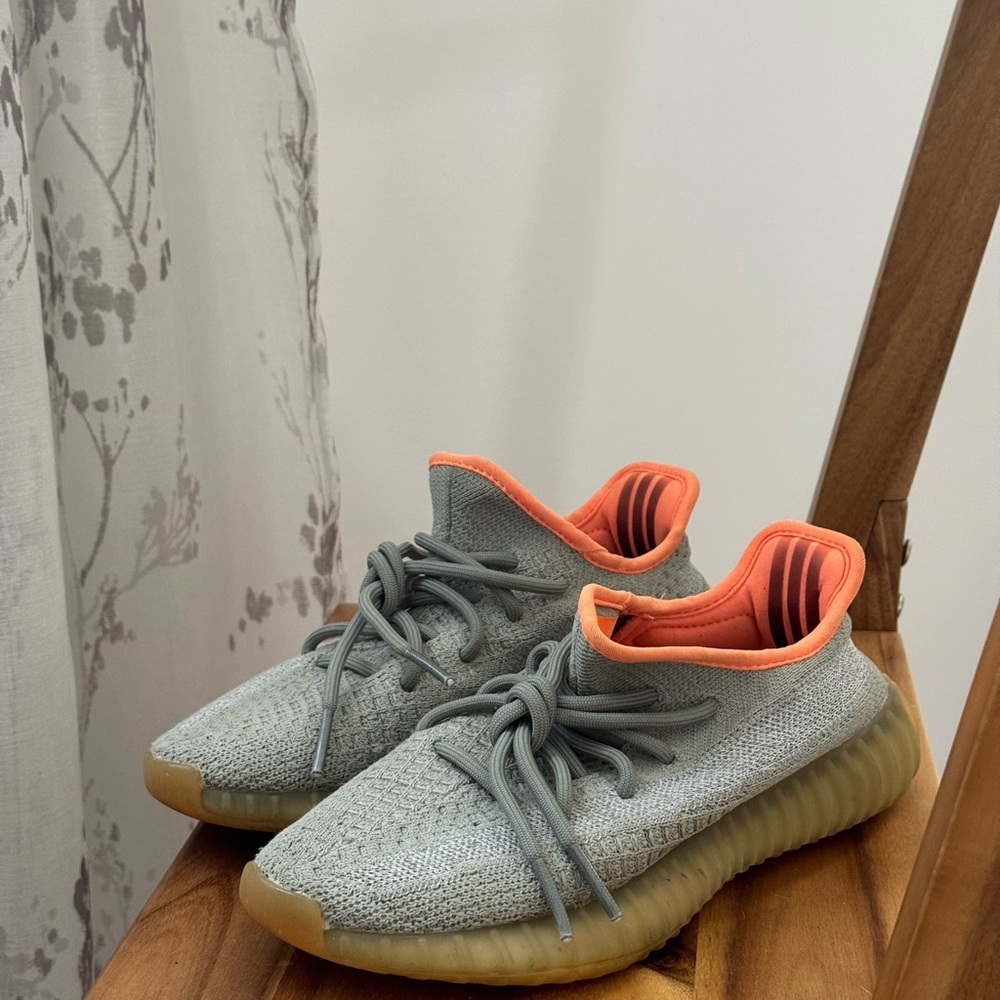 Yeezy Boost 350 V2 in Gray and Orange